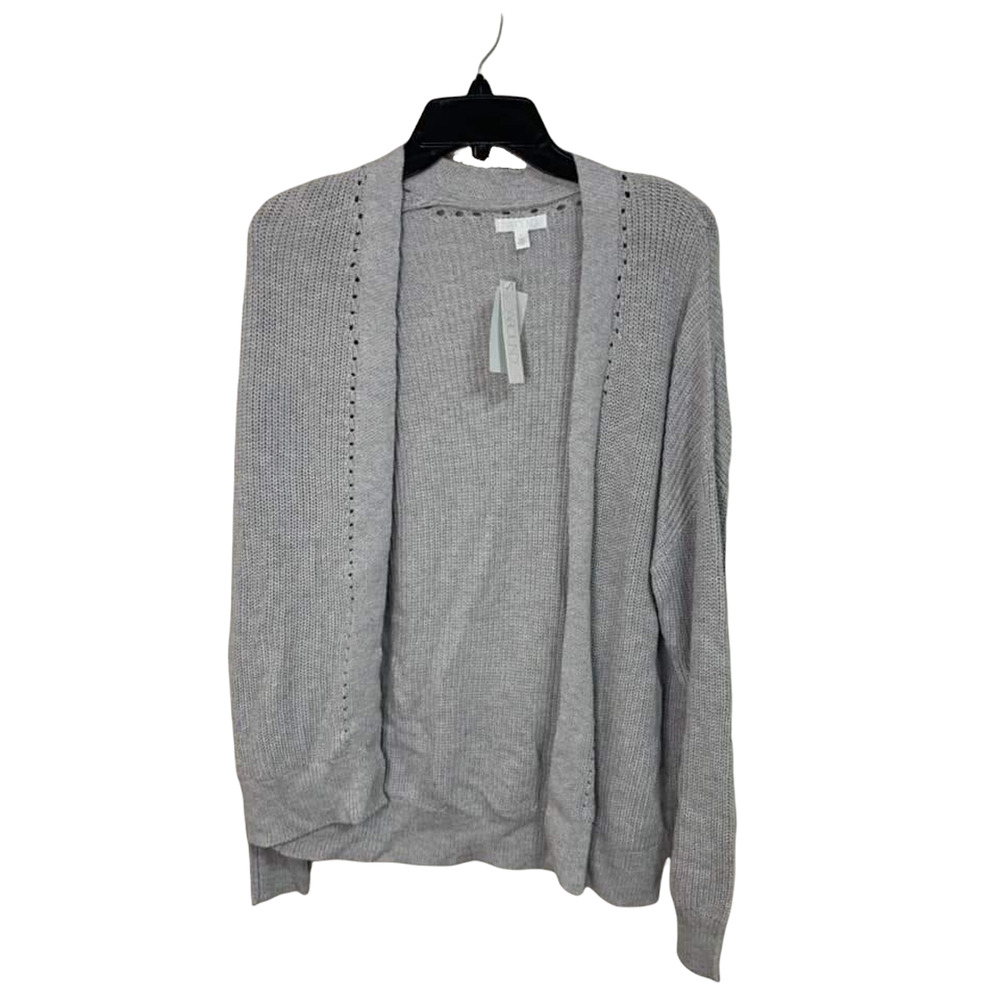 Abound‎ Nordstrom Open Front Cardigan Grey Cotton Blend Knit xs NEW